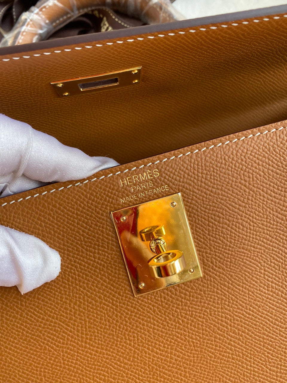 Hermès Gold Kelly 32 Sellier Gold Hardware