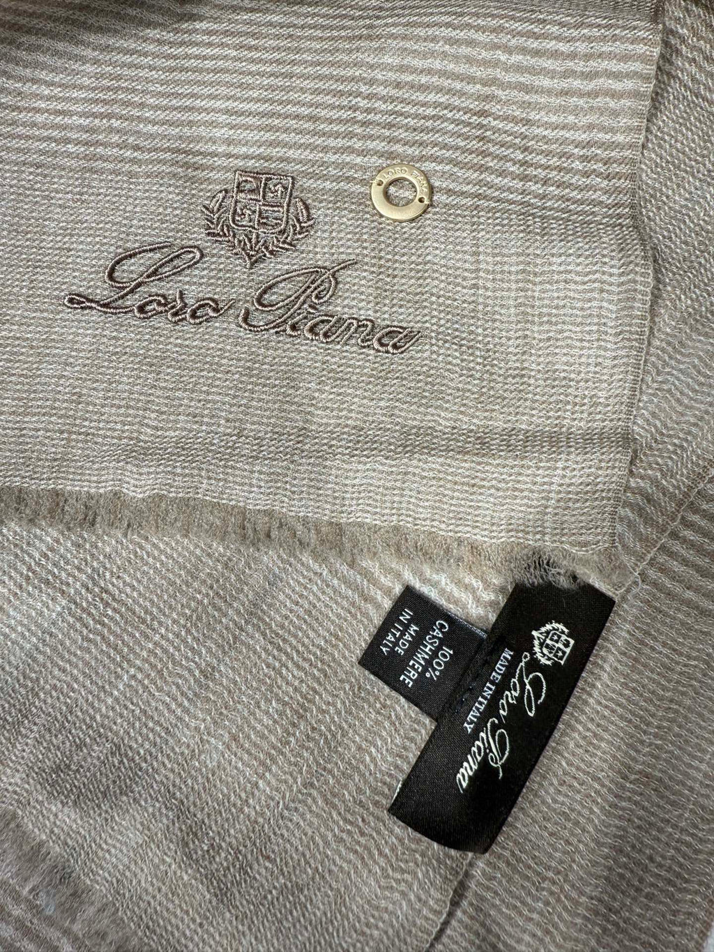 Loro Piana 100% Cashmere Striped Scarf – Three Colours Luxinvest Ltd