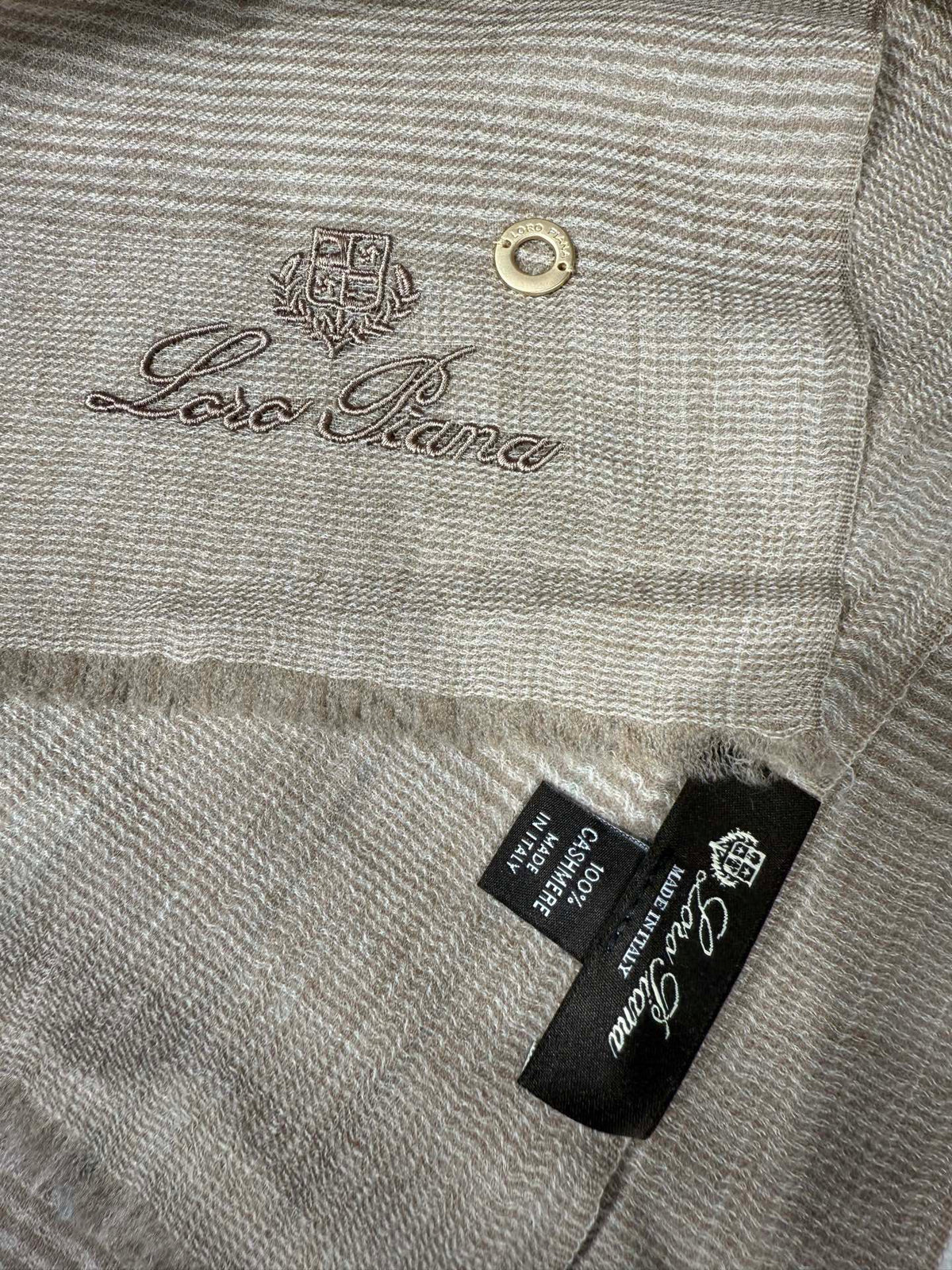 Loro Piana 100% Cashmere Striped Scarf – Three Colours Luxinvest Ltd
