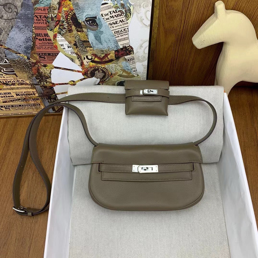 Hermès Kelly Moove Etoupe Swift Palladium Hardware