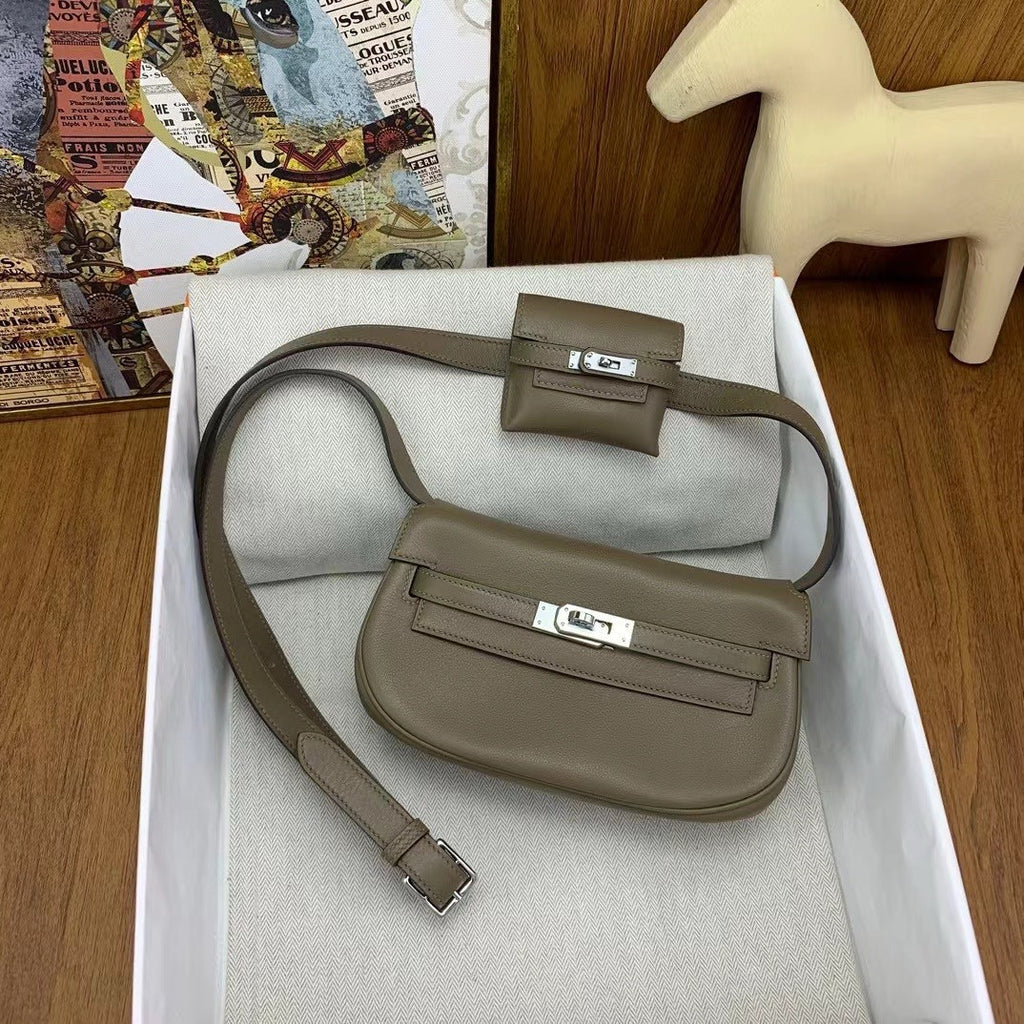 Hermès Kelly Moove Etoupe Swift Palladium Hardware