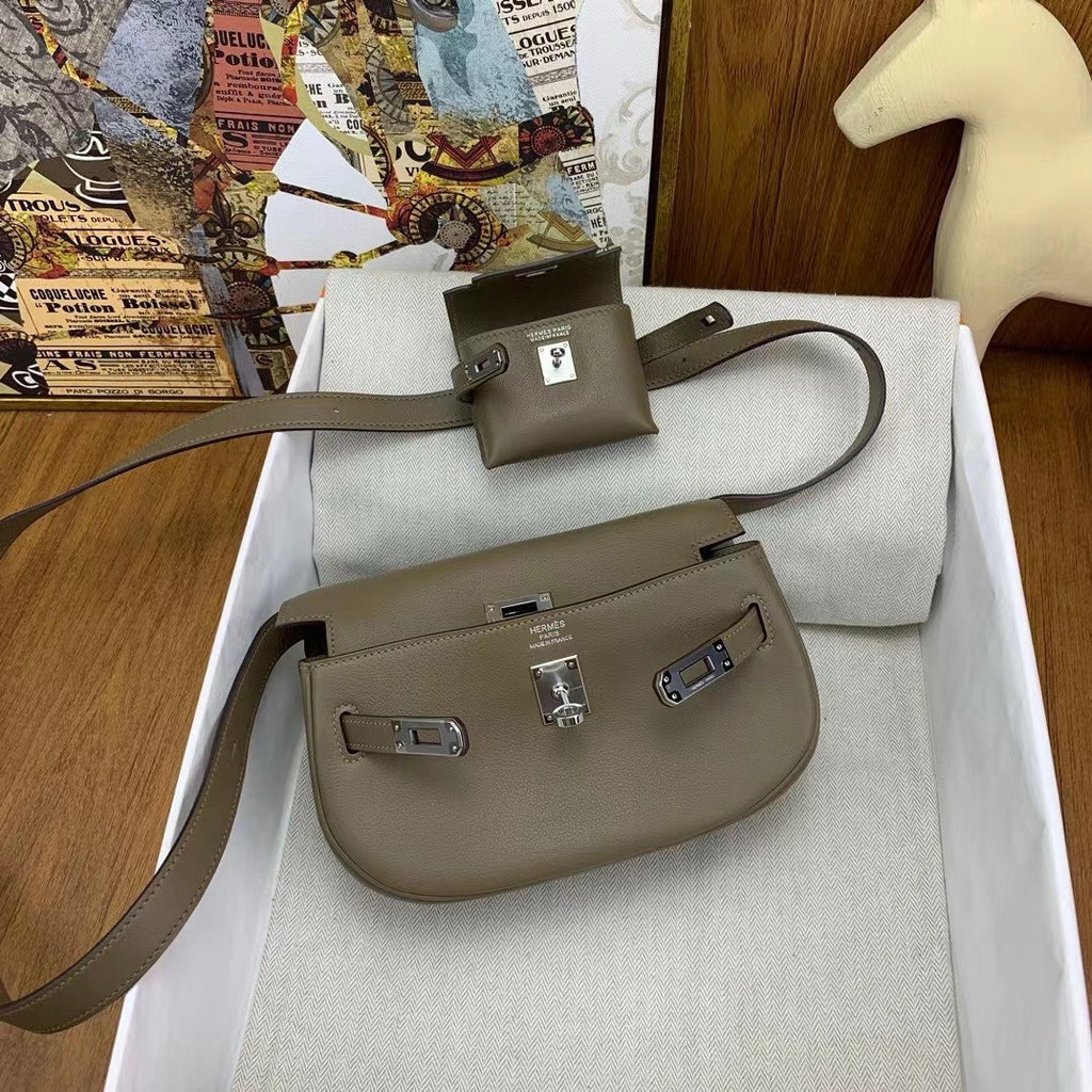 Hermès Kelly Moove Etoupe Swift Palladium Hardware