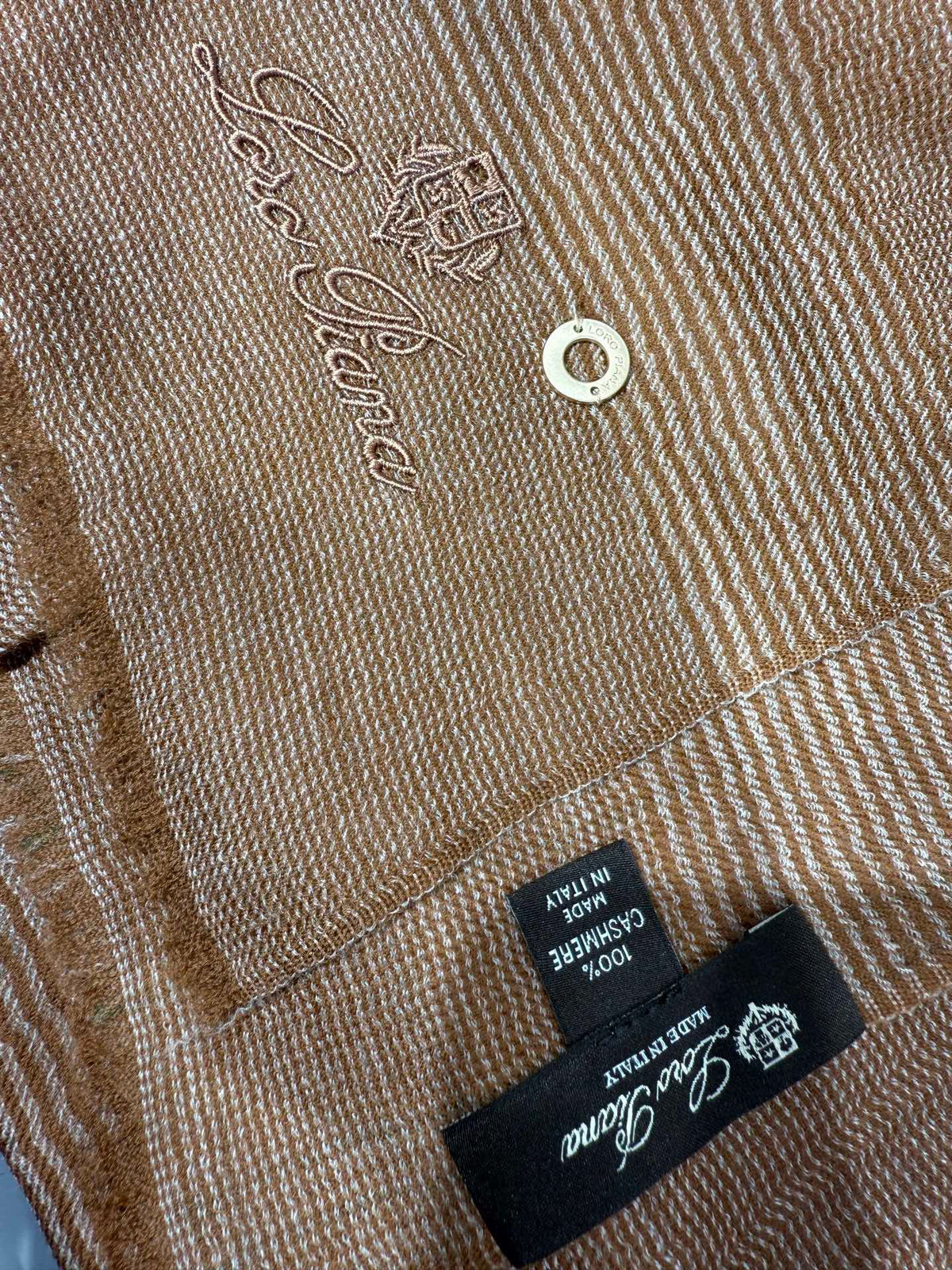 Loro Piana 100% Cashmere Striped Scarf – Three Colours Luxinvest Ltd