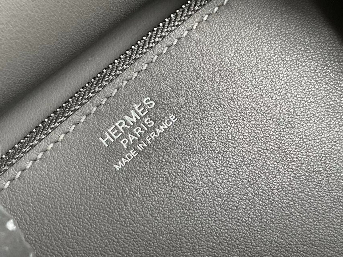 Hermès 3 En 1 Birkin 30 Etoupe Barenia Faubourg and Toile with Palladium Hardware