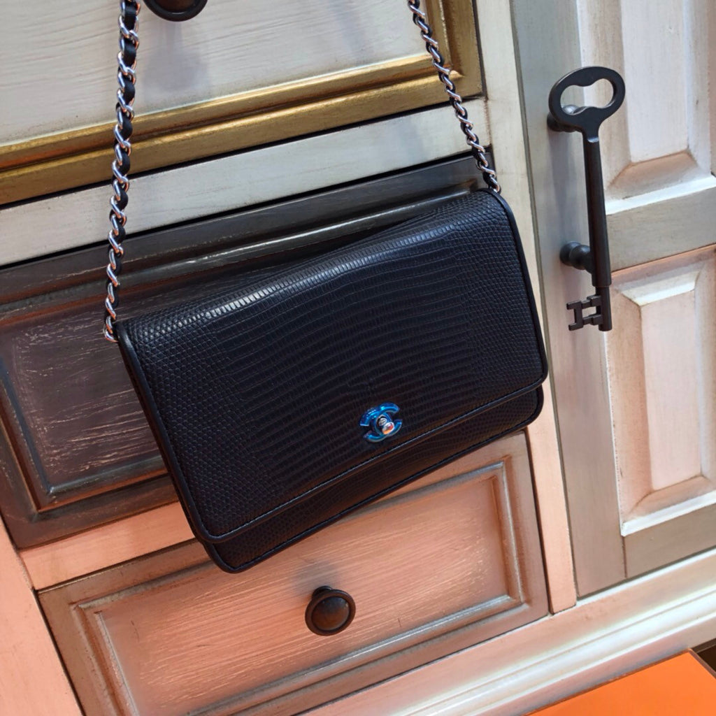 Chanel Lizard Flap Bag