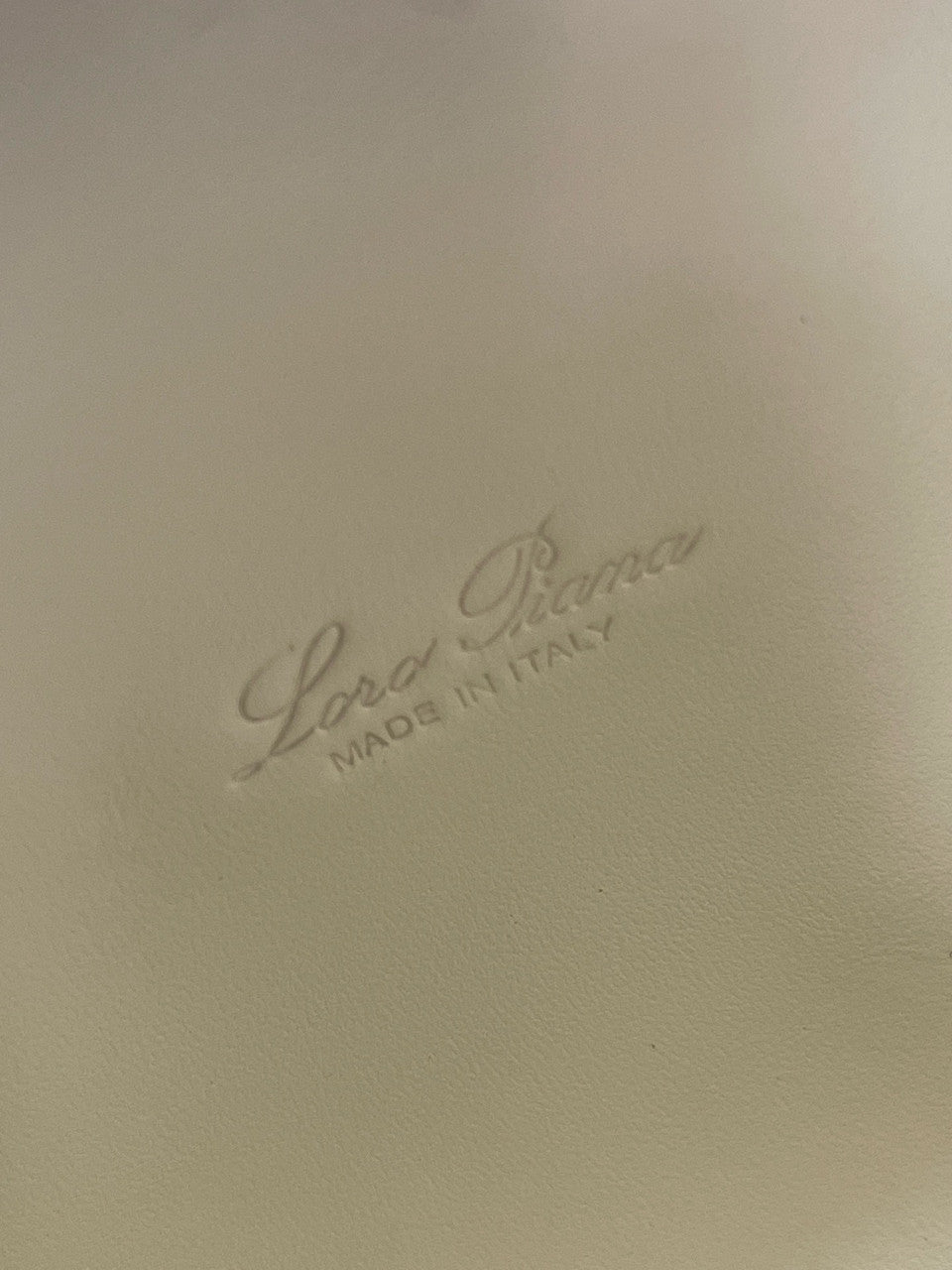 Loro Piana Extra Pocket L19  Grained Calfskin Cream