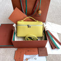 Loro Piana Extra Pocket L19  Grained Calfskin Yellow