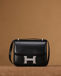 Hermes Constance 19 Mirror Black Box calf leather Palladium hardware