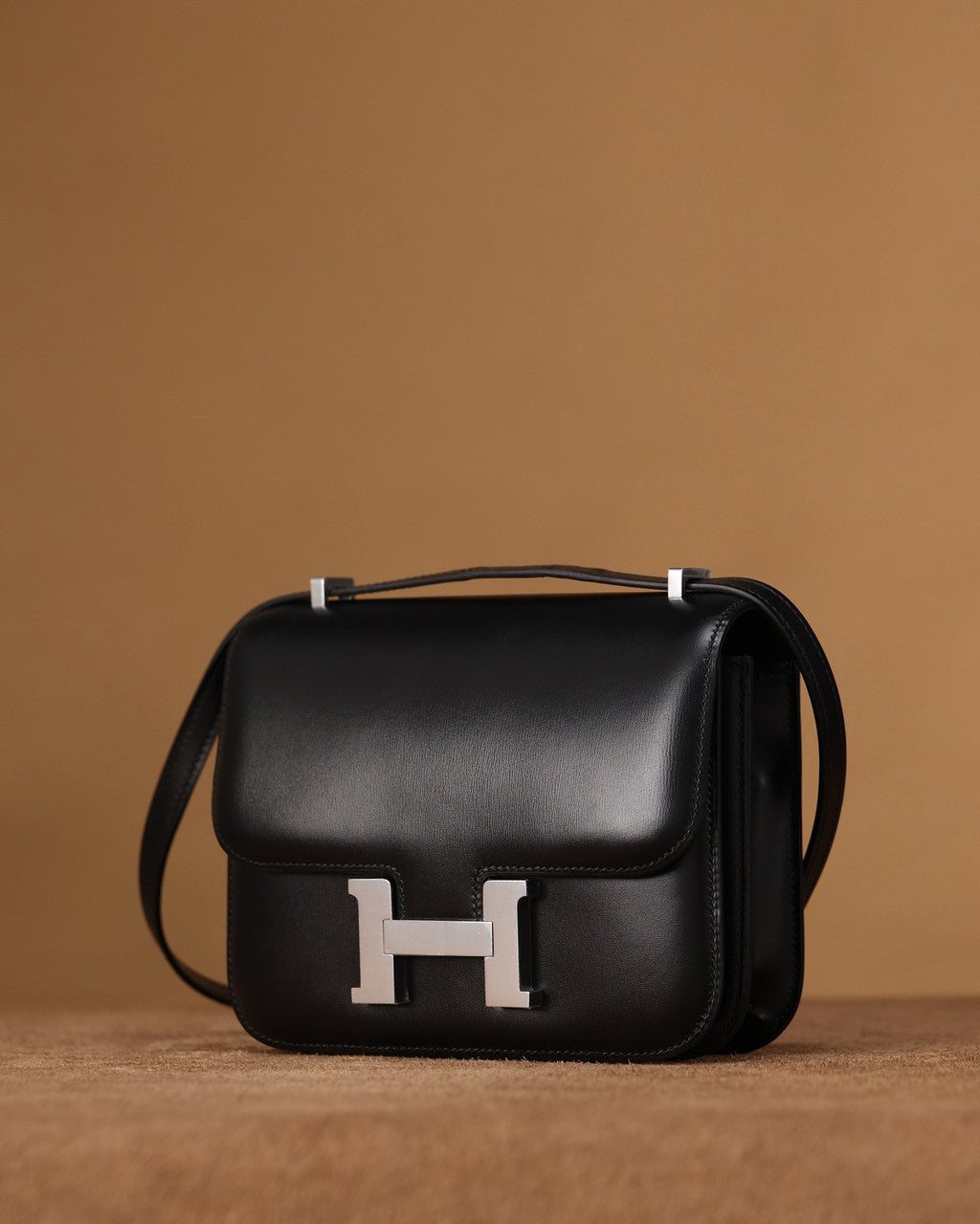 Hermes Constance 19 Mirror Black Box calf leather Palladium hardware