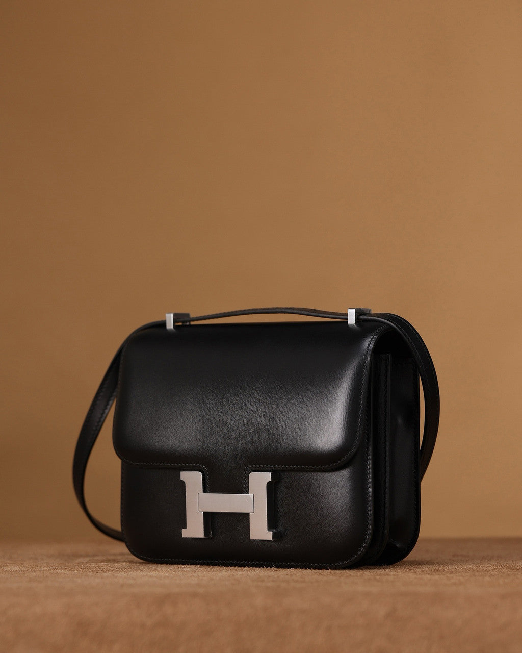 Hermes Constance 19 Mirror Black Box calf leather Palladium hardware