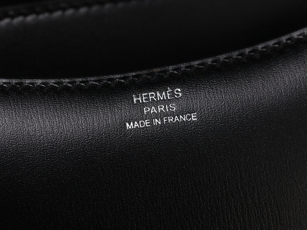 Hermes Constance 19 Mirror Black Box calf leather Palladium hardware