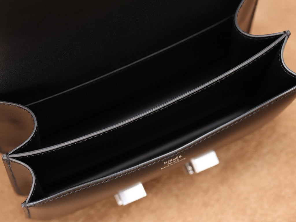 Hermes Constance 19 Mirror Black Box calf leather Palladium hardware