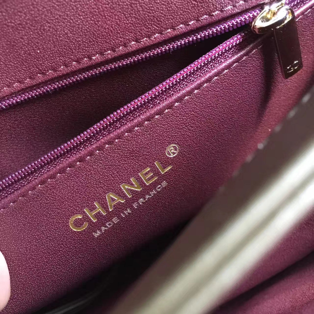 Chanel Flap Bag With Top Handle Green