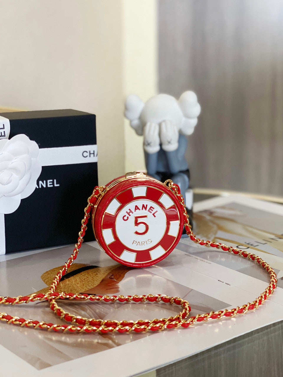 Chanel CLUTCH WITH CHAIN SS2023 Red