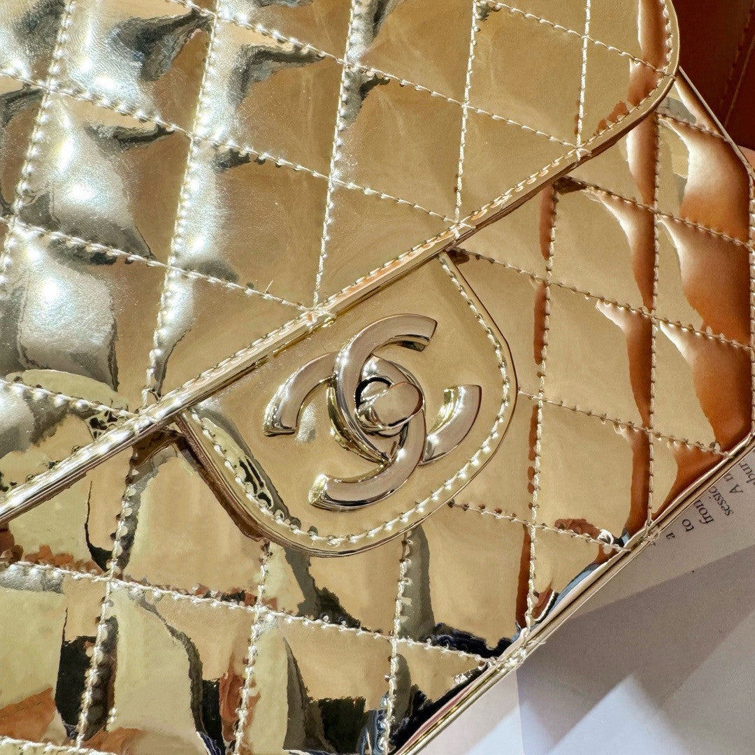 CHANEL BACKPACK & STAR COIN PURSE GOLD