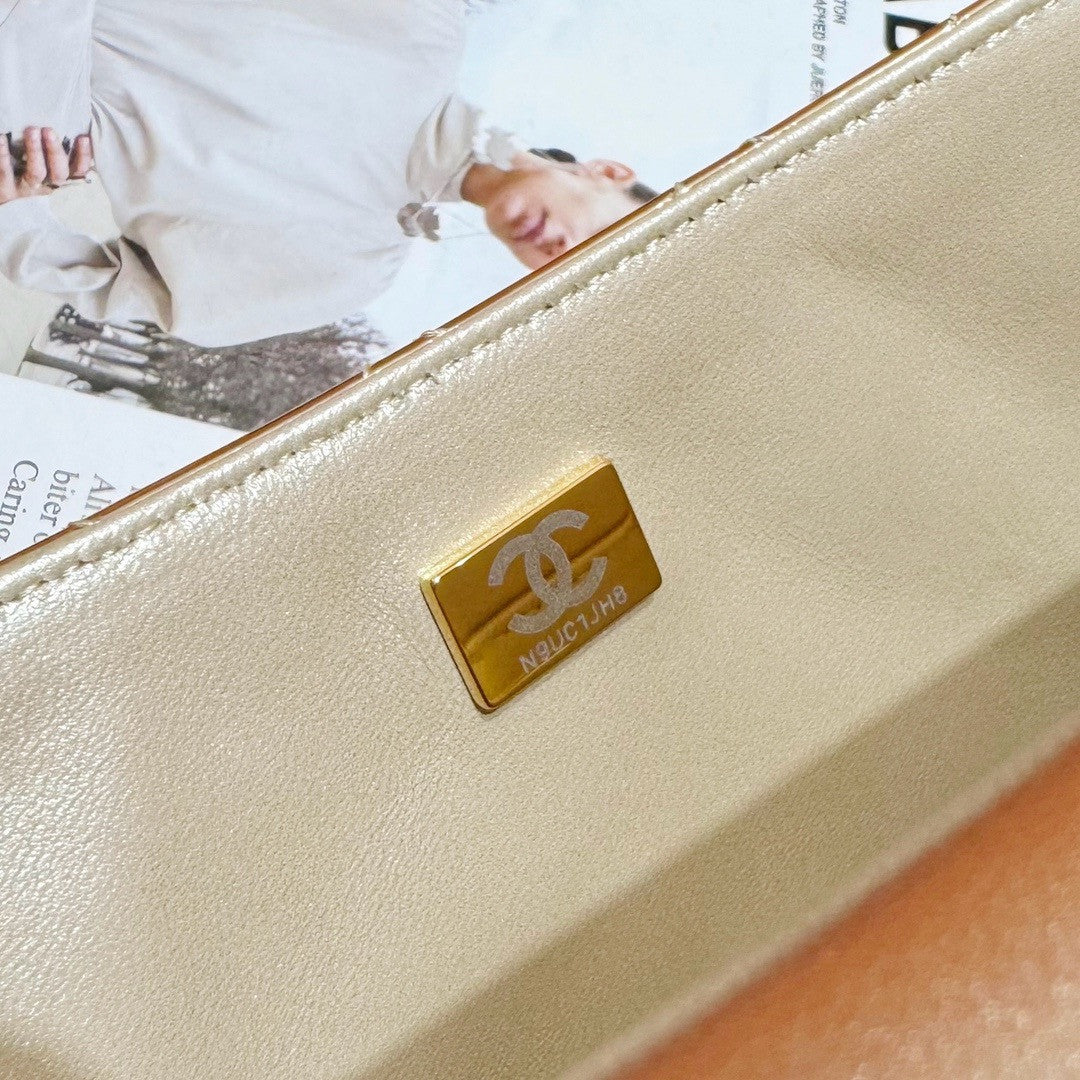 CHANEL BACKPACK & STAR COIN PURSE GOLD