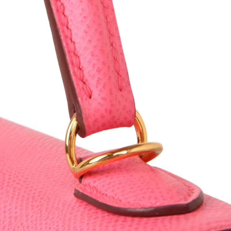 Hermès U5 Rose Lipstick  Kelly 32  Epsom Gold Hardware
