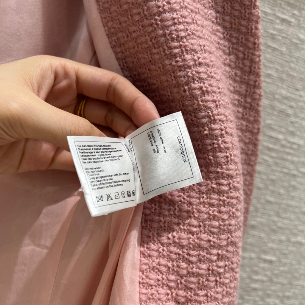 Chanel Wool Tweed Light Pink Jacket