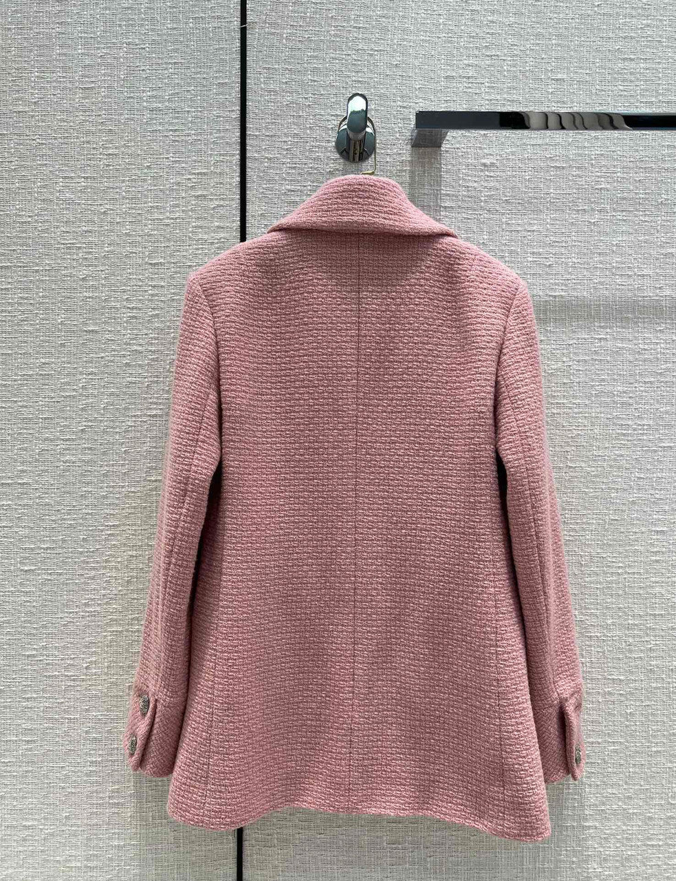 Chanel Wool Tweed Light Pink Jacket