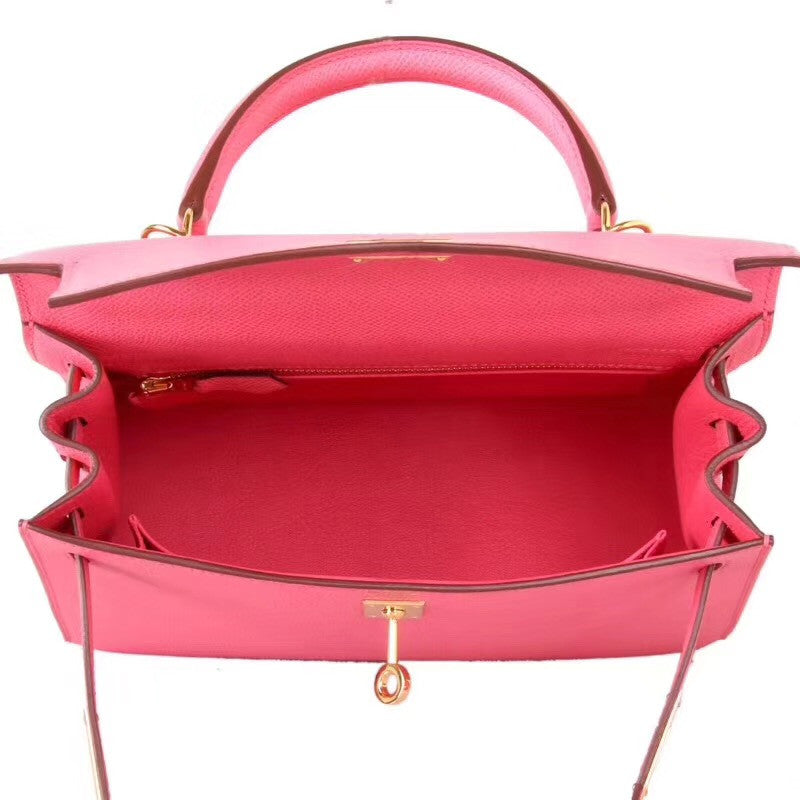Hermès U5 Rose Lipstick  Kelly 32  Epsom Gold Hardware