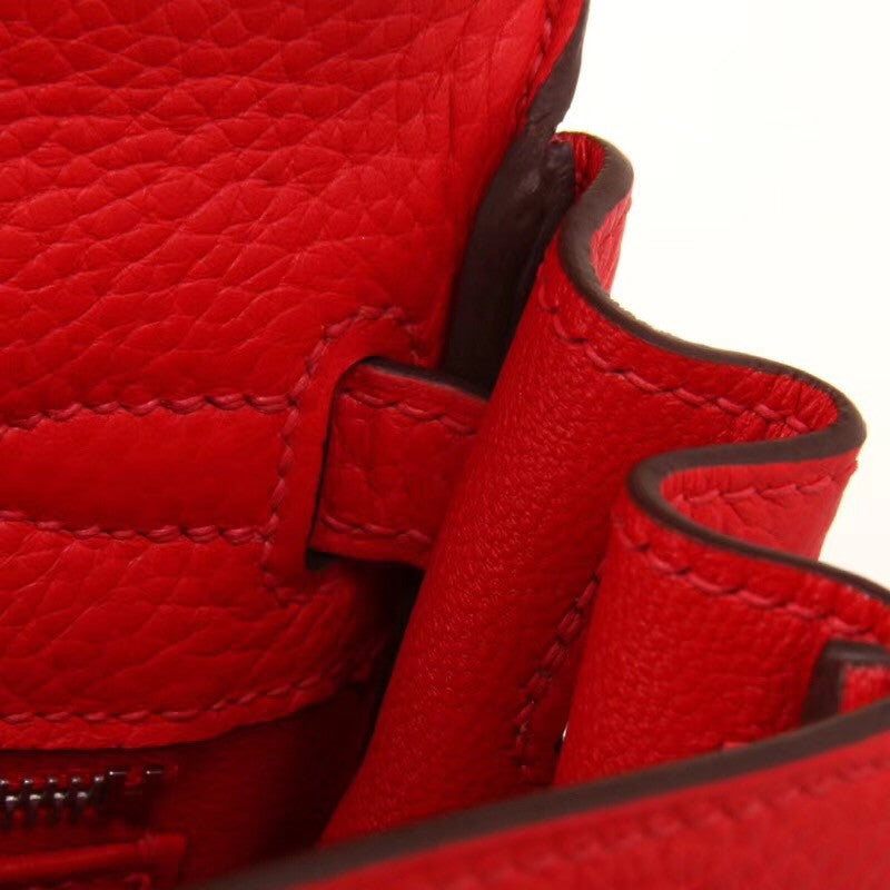 Hermès S5 Rouge Tomate  Kelly 32  Togo Palladium Hardware