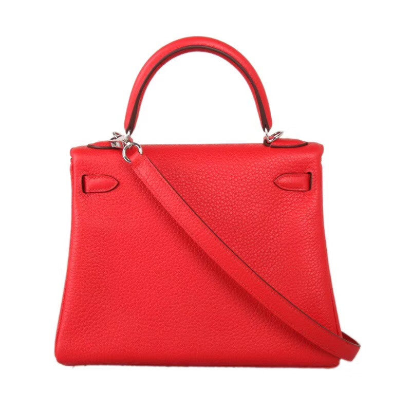 Hermès S5 Rouge Tomate  Kelly 32  Togo Palladium Hardware