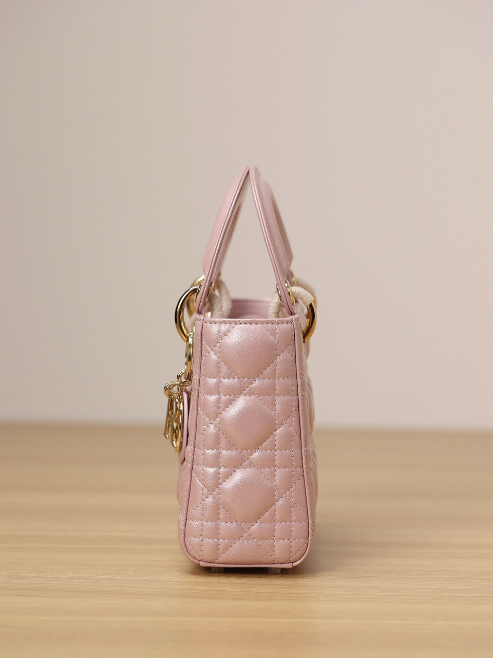Christian Dior Mini Lady Dior Bag Pink Saddle Cannage Lambskin 2024