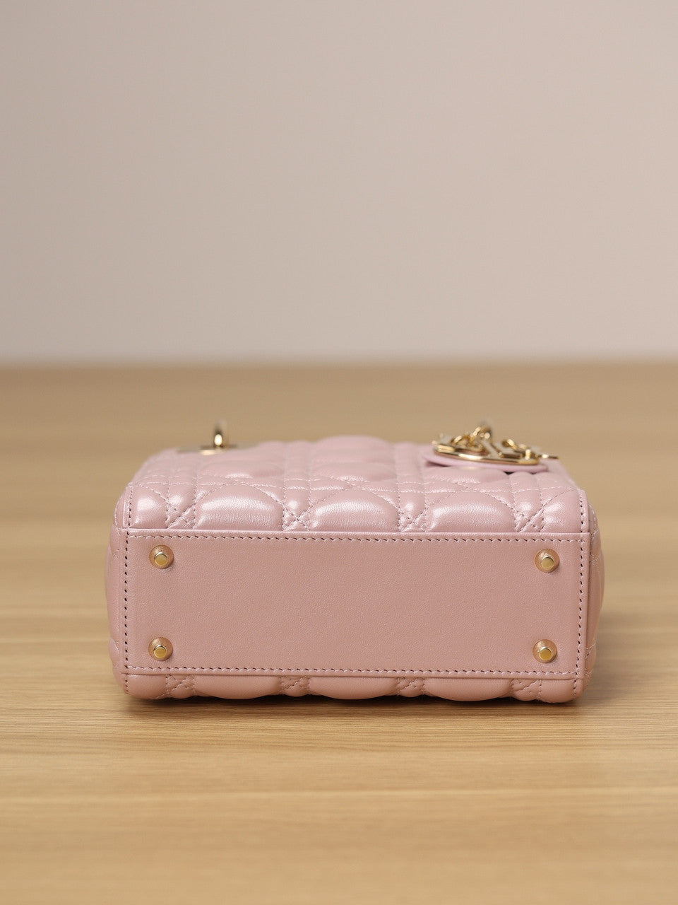 Christian Dior Mini Lady Dior Bag Pink Saddle Cannage Lambskin 2024