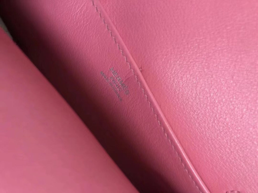 Hermes 8W Rose Azalee Halzan mini bag