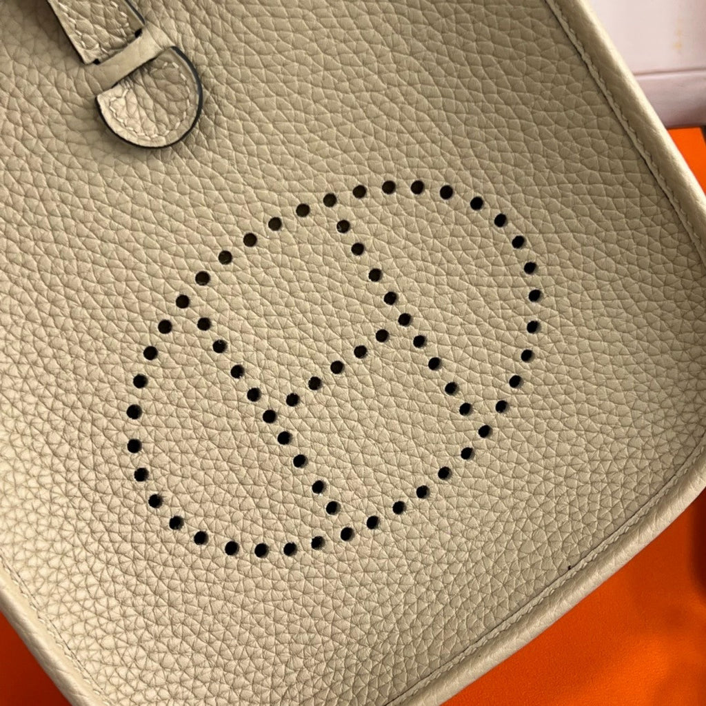 Hermès Evelyne Mini Bag Gris Tourterelle Taurillon Clemence Leather