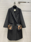 Fendi  Black wool coat