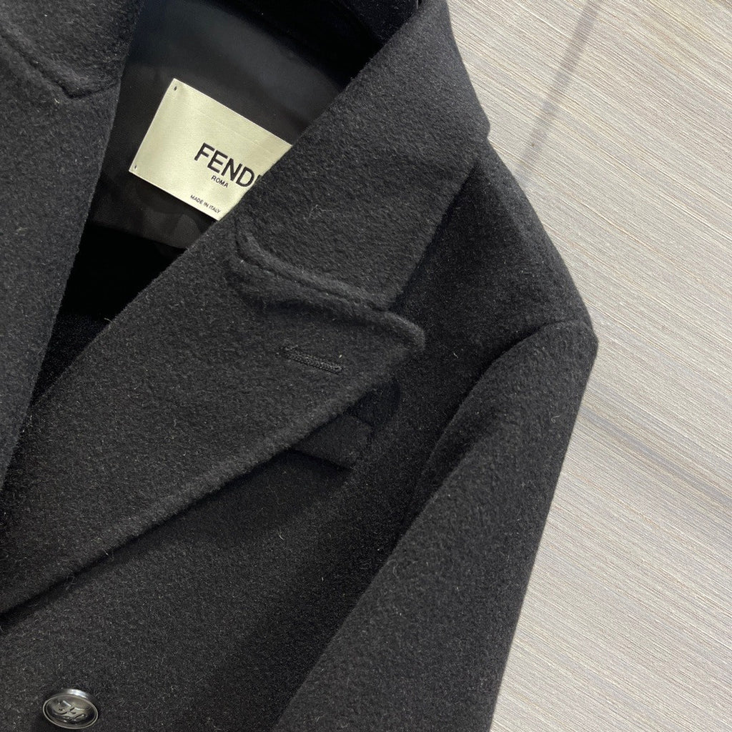Fendi  Black wool coat