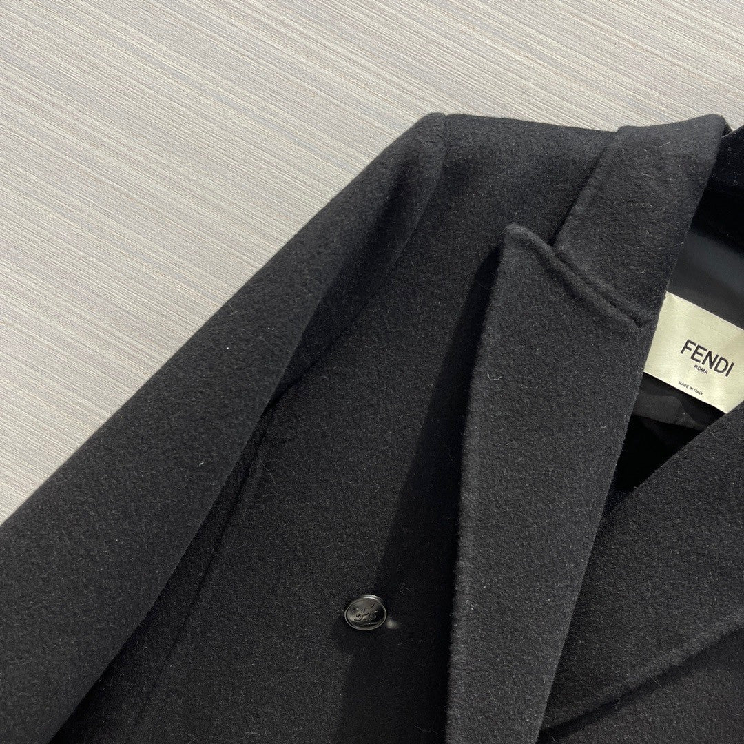 Fendi  Black wool coat