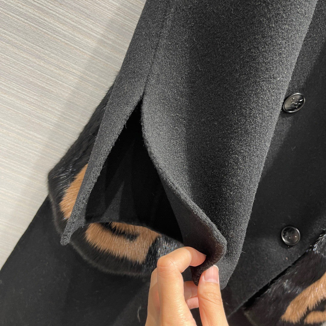 Fendi  Black wool coat