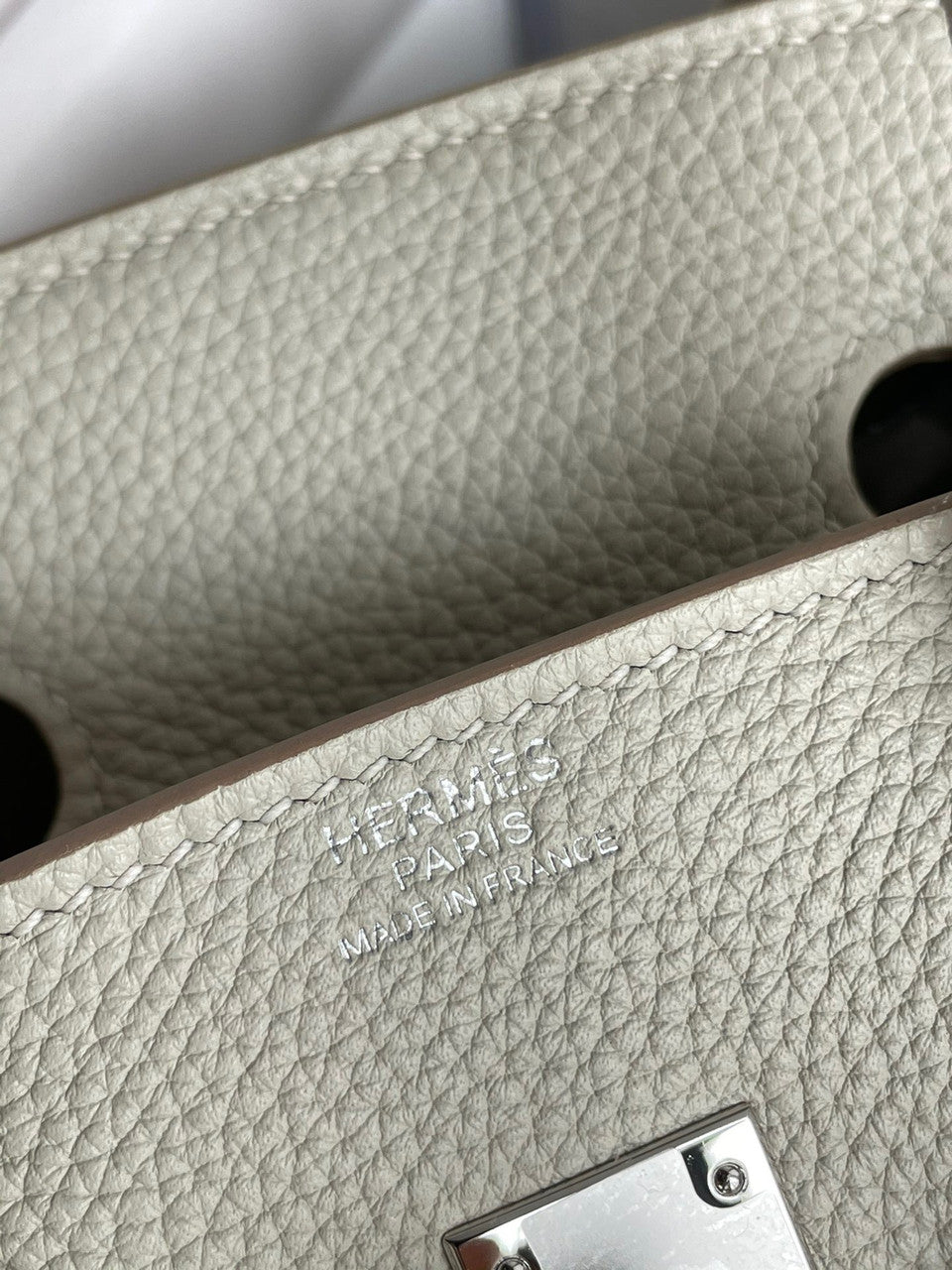 Hermes Gris Perle Birkin 25 cm Togo Palladium Hardware