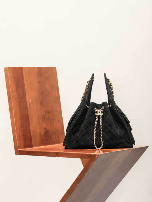 Chanel CRUISE 2024/25 MAXI SUEDE HOBO BAG