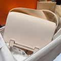 Hermès Geta Craie Chevre Palladium Hardware