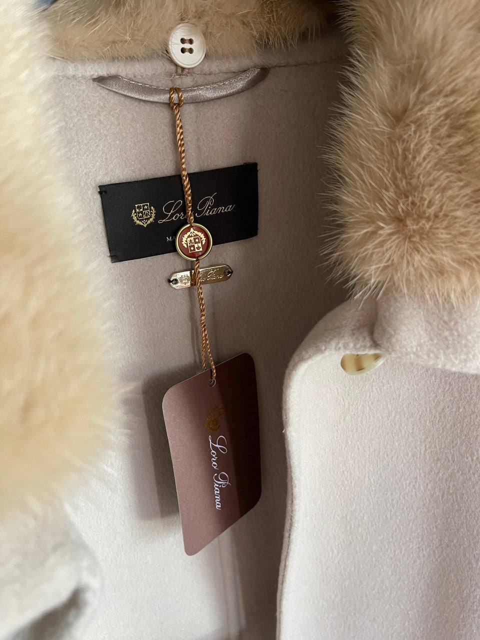 Loro Piana Cashmere Denice Cape Ivory