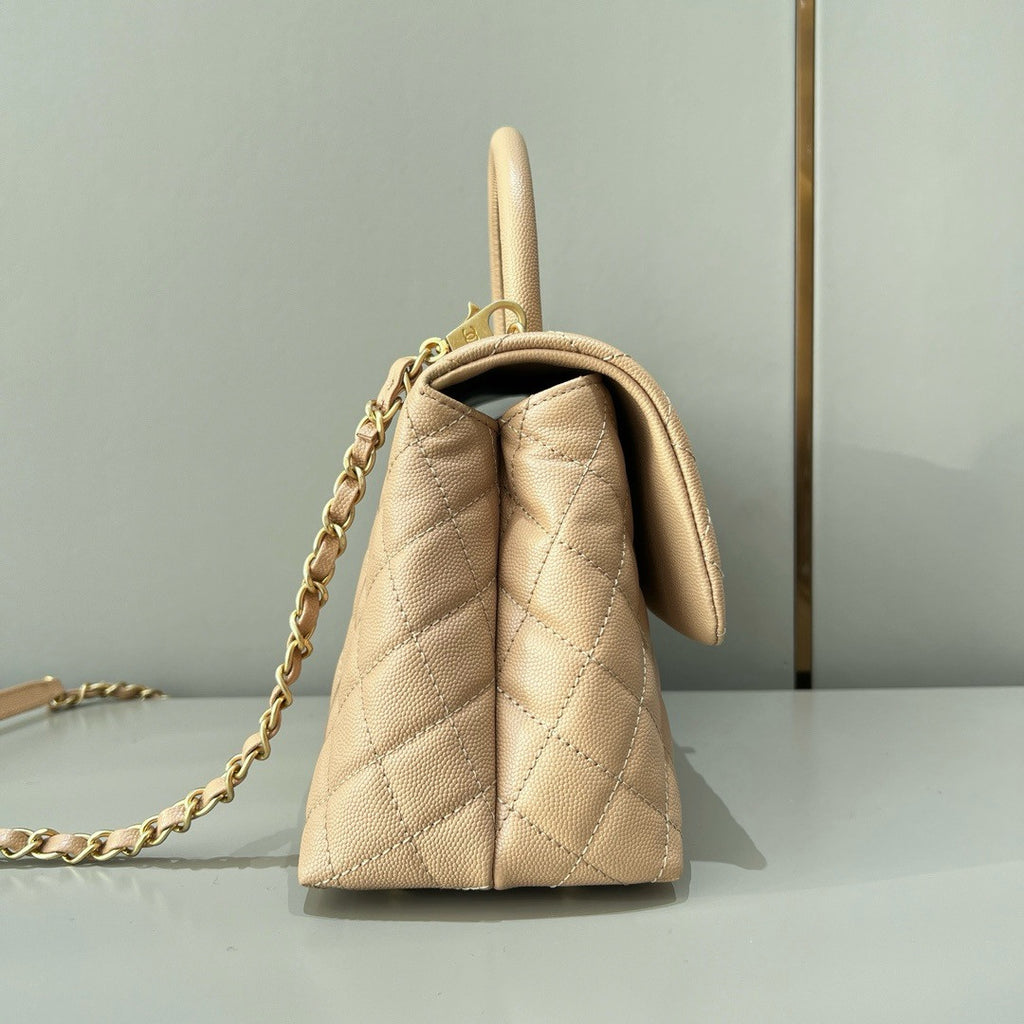 Chanel Chai Calfskin Coco Handle Bag 29cm