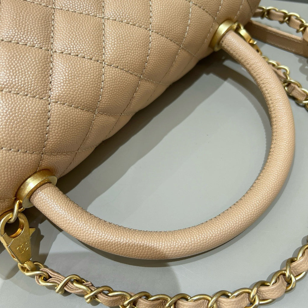 Chanel Chai Calfskin Coco Handle Bag 29cm
