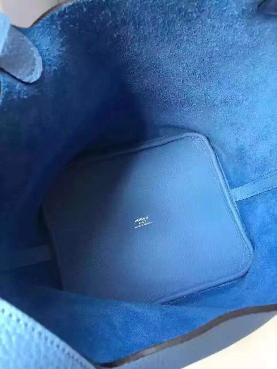 Hermes TURQUOISE Picotin Lock 18 Togo Leather Bag