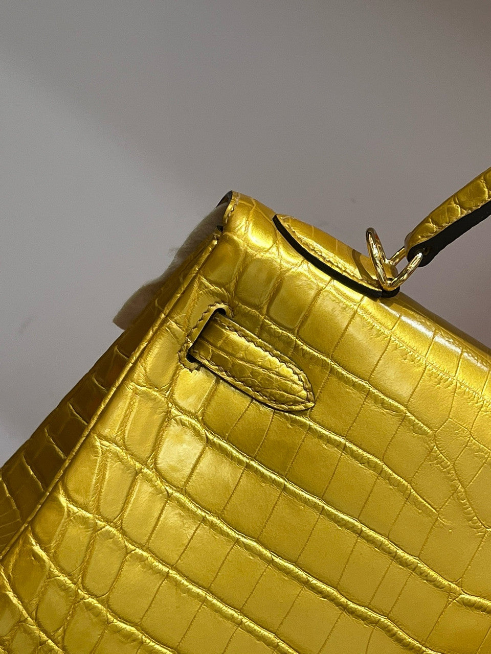 Hermès Olympic Kelly 28 Dorè Niloticus Crocodile Gold Hardware