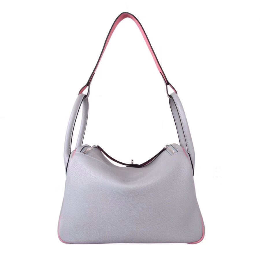 Hermes Special Order 8U Bleu Glacier/ 3Q Rose Sakura Lindy 30  Togo Gold Hardware