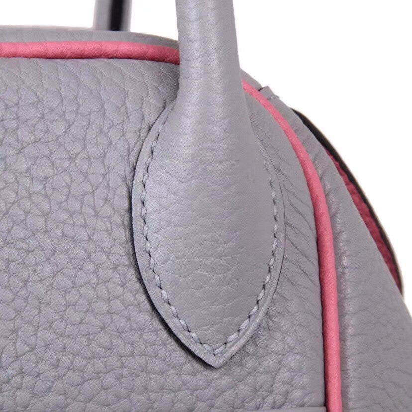 Hermes Special Order 8U Bleu Glacier/ 3Q Rose Sakura Lindy 30  Togo Gold Hardware