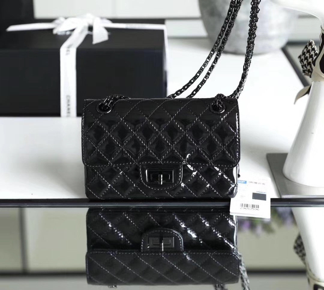 Chanel All Black Small 2.55 Handbag