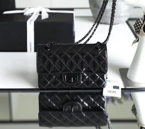 Chanel All Black Small 2.55 Handbag