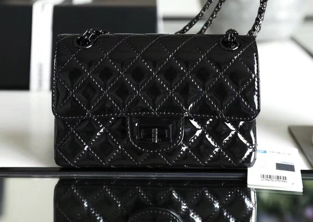 Chanel All Black Small 2.55 Handbag