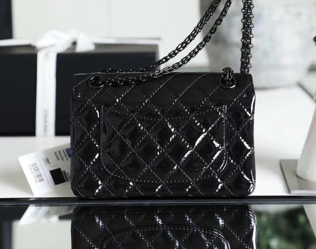Chanel All Black Small 2.55 Handbag