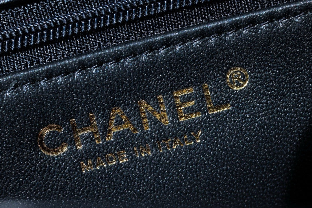 Chanel Shearling Lambskin FLAP BAG BLACK 2024