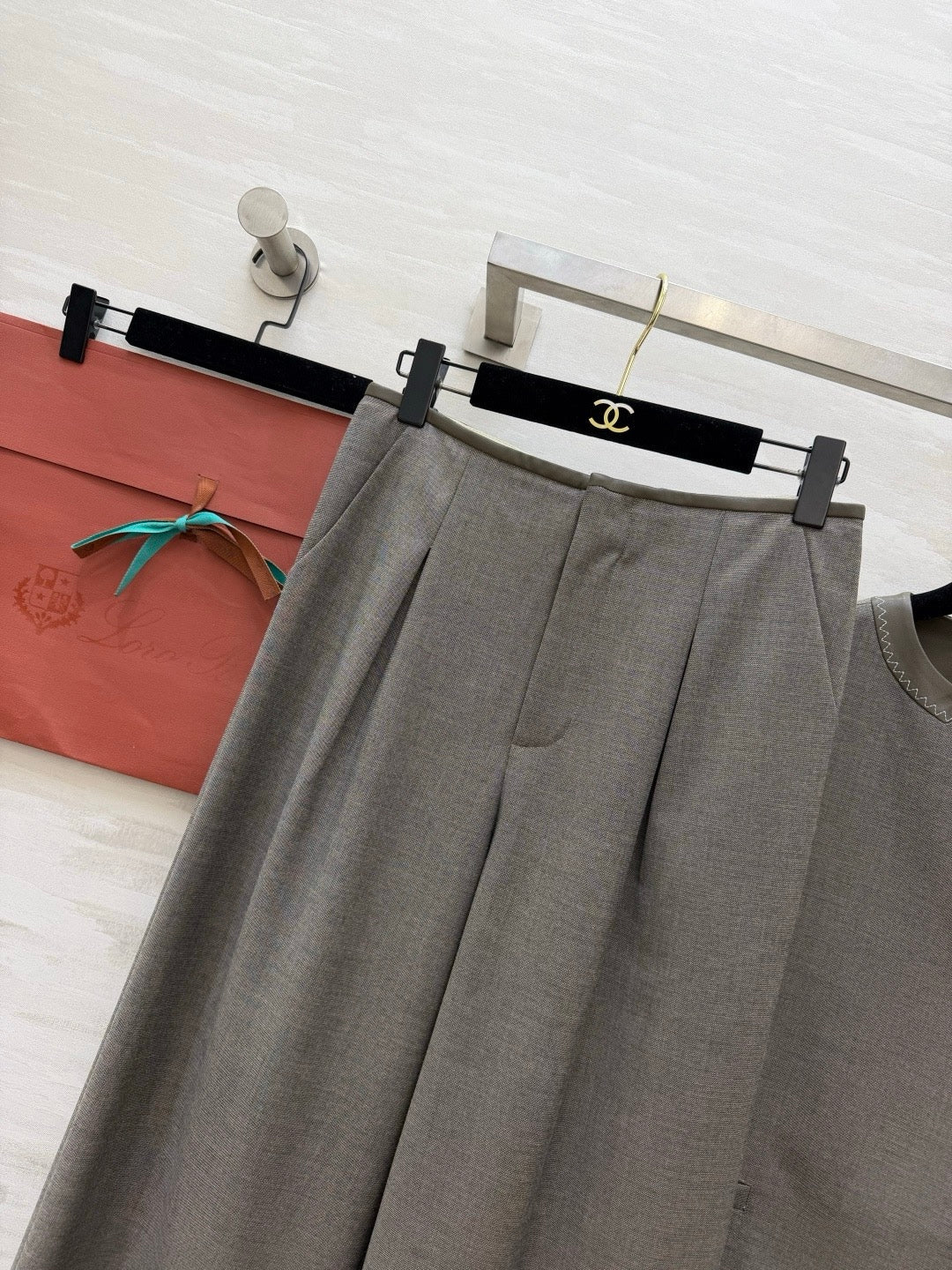 Loro Piana cashmere suit - trousers waistband detail